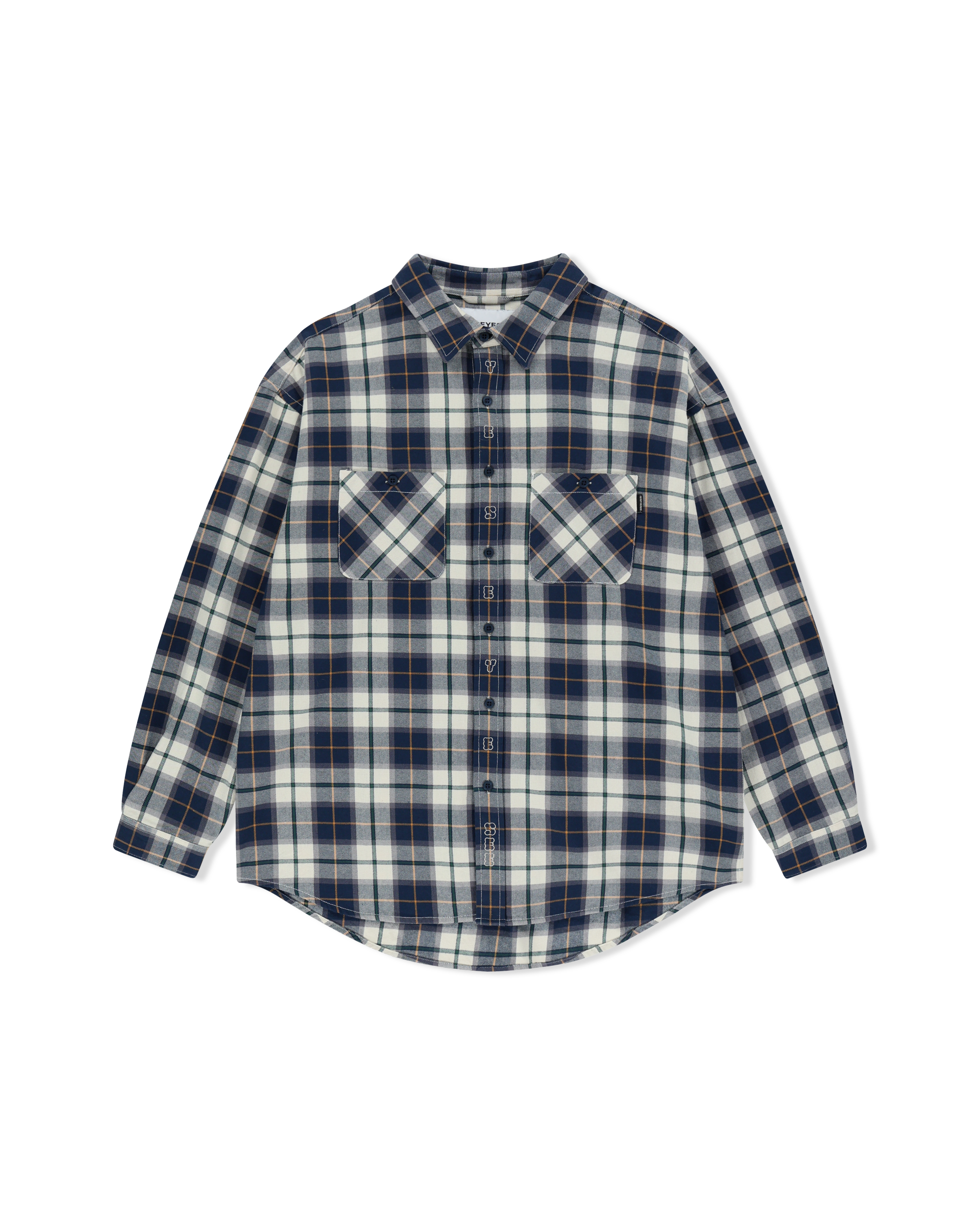 yeseyesee - Plop Check Shirt (Blue) product image 1 | TRAB K-Fashion Australia