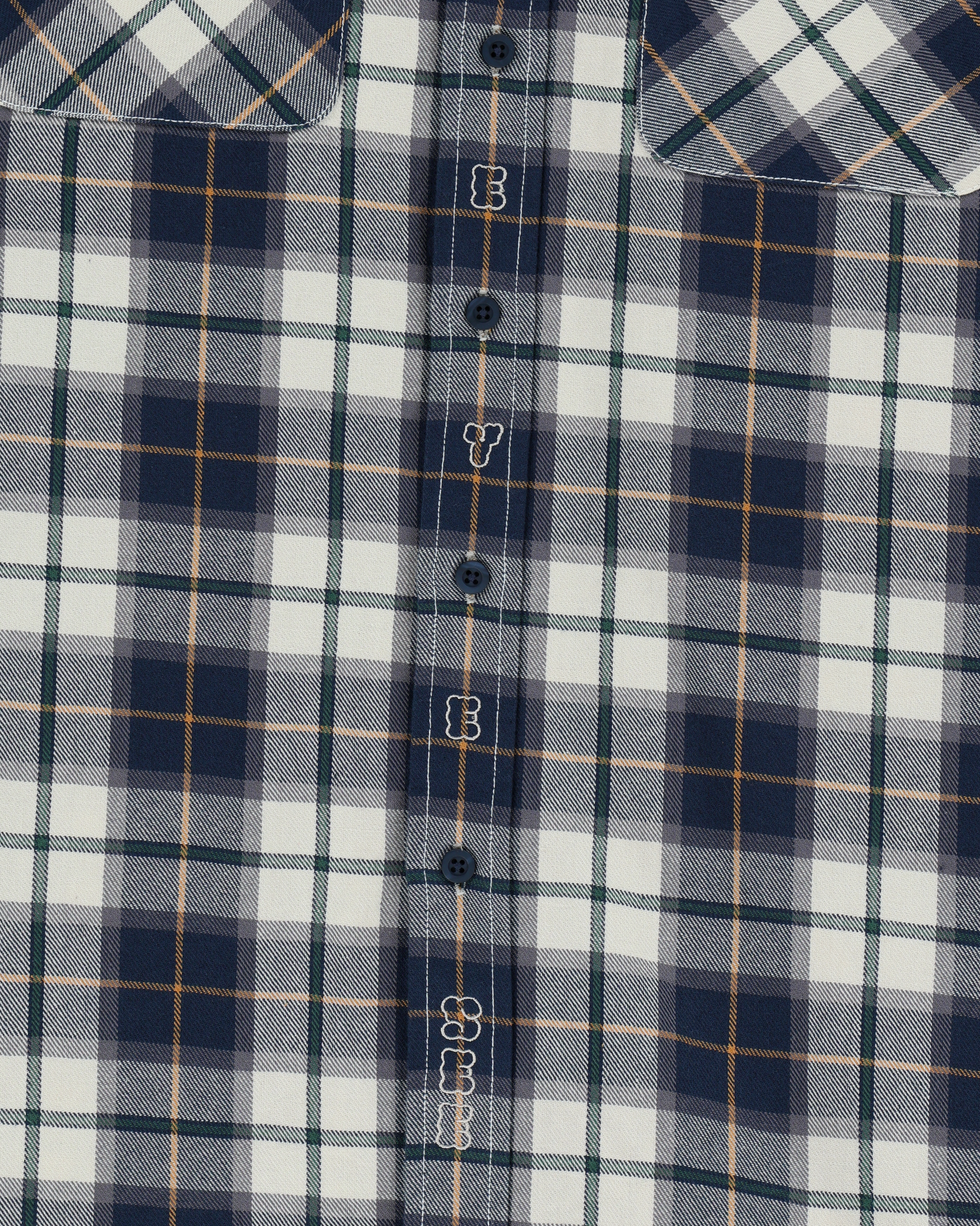yeseyesee - Plop Check Shirt (Blue) product image 3 | TRAB K-Fashion Australia