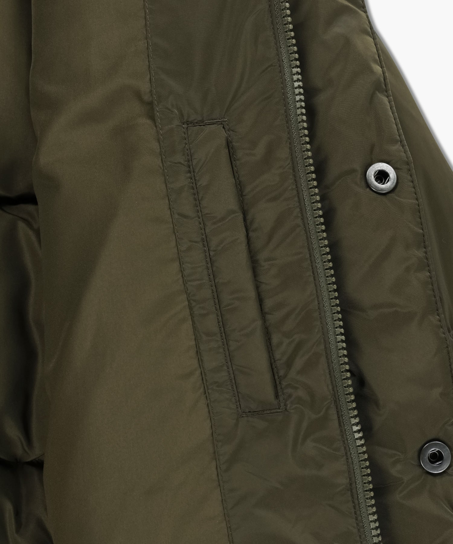 Marithe & Francois Girbaud - Classic Logo Down Jacket (Khaki) product image 16 | TRAB K-Fashion Australia