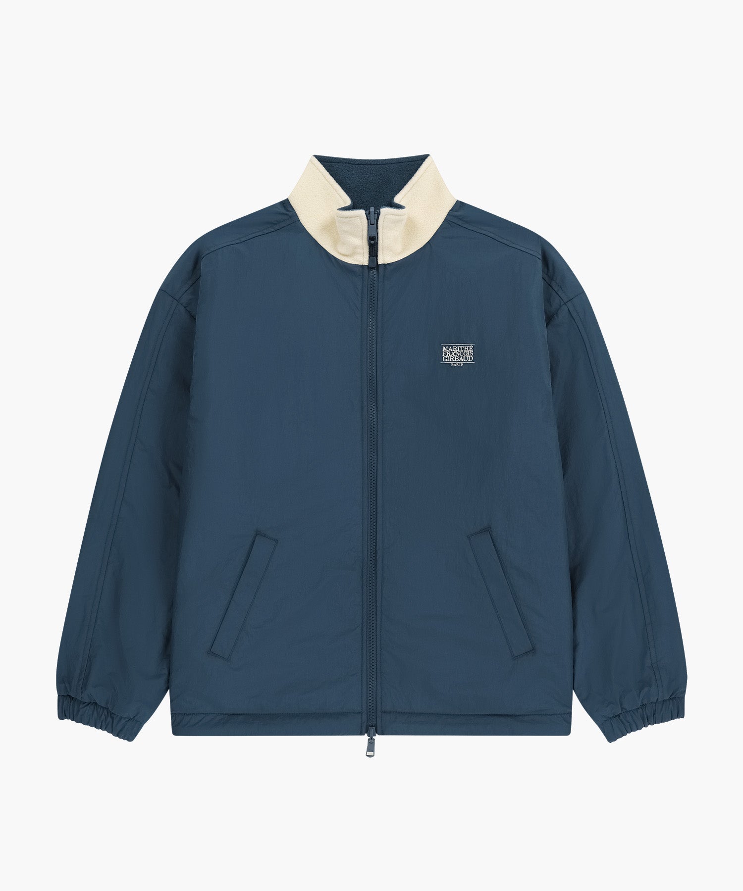 Marithe & Francois Girbaud - Classic Logo Reversible Fleece Jacket (Cream) product image 12 | TRAB K-Fashion Australia