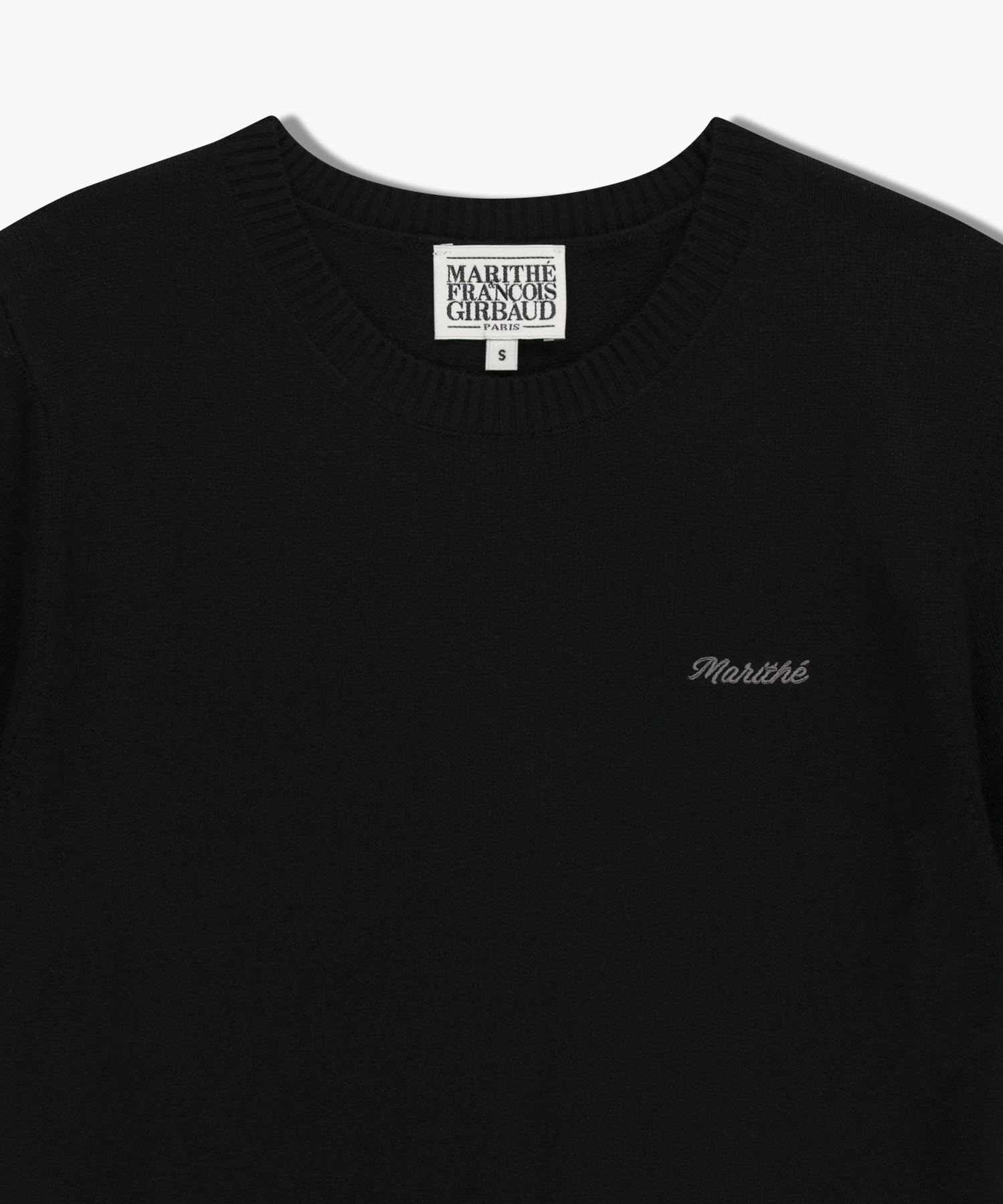 Marithe & Francois Girbaud - Half Knit Round Neck Cardigan Set Up (Black) product image 12 | TRAB K-Fashion Australia