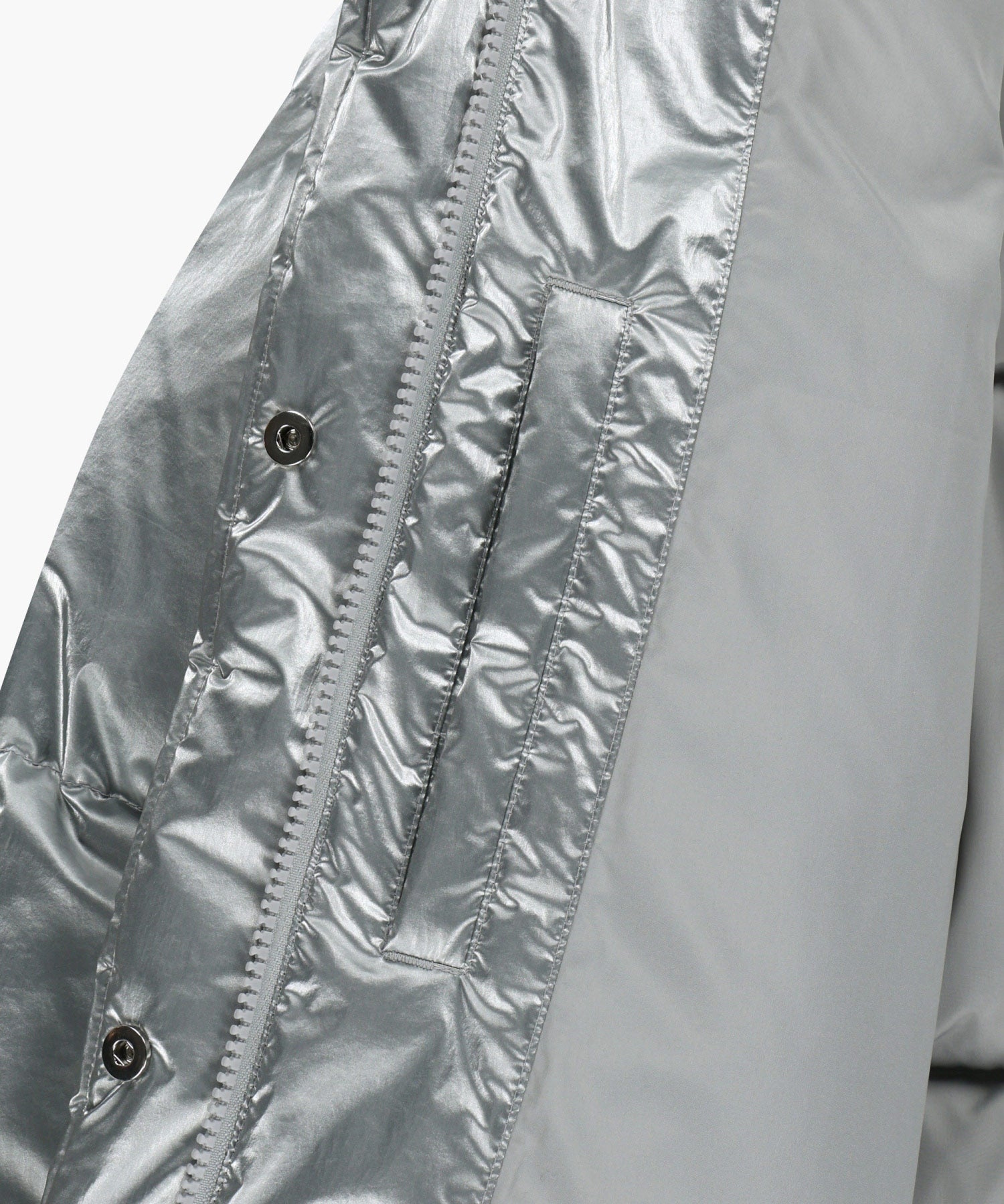 Marithe & Francois Girbaud - Glossy Crop Down Jacket (Silver) product image 12 | TRAB K-Fashion Australia