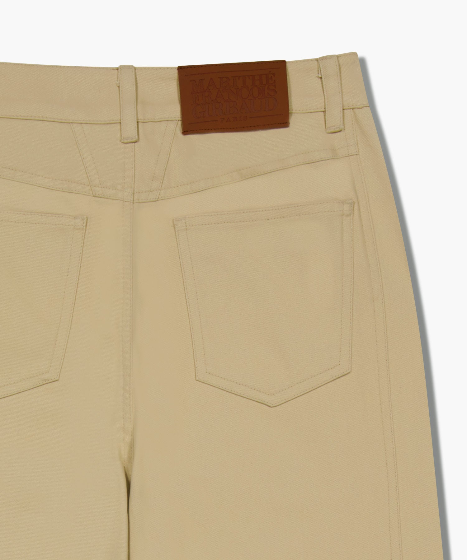 Marithe & Francois Girbaud - Cotton Curved Line Pants (Beige) product image 11 | TRAB K-Fashion Australia