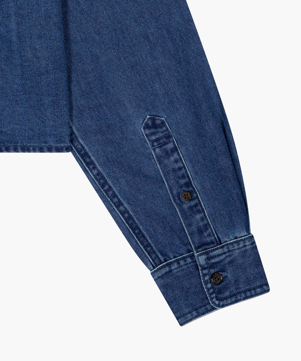 Marithe & Francois Girbaud - Crop Denim Shirt (Blue) product image 12 | TRAB K-Fashion Australia