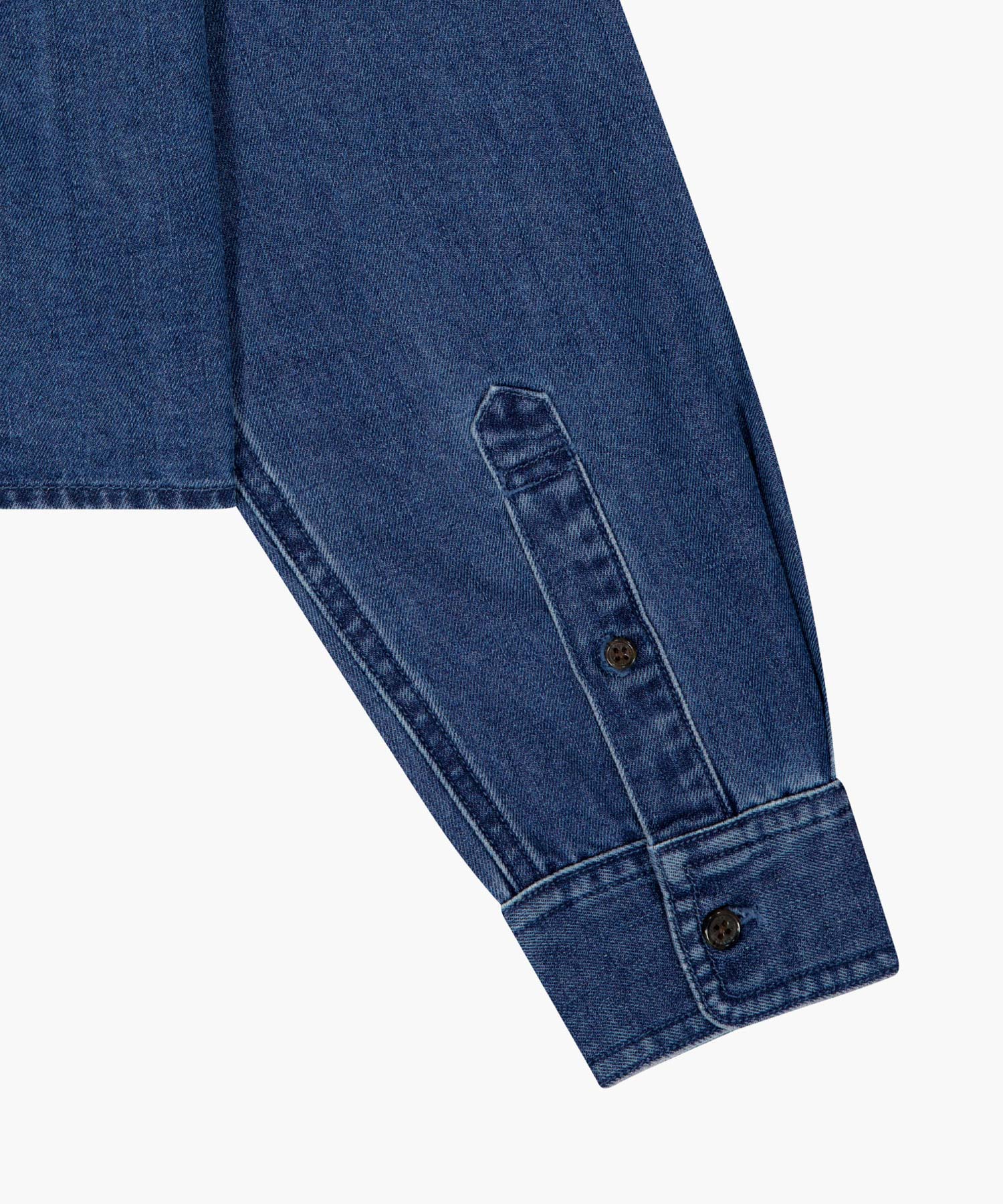 Marithe & Francois Girbaud - Crop Denim Shirt (Blue) product image 12 | TRAB K-Fashion Australia