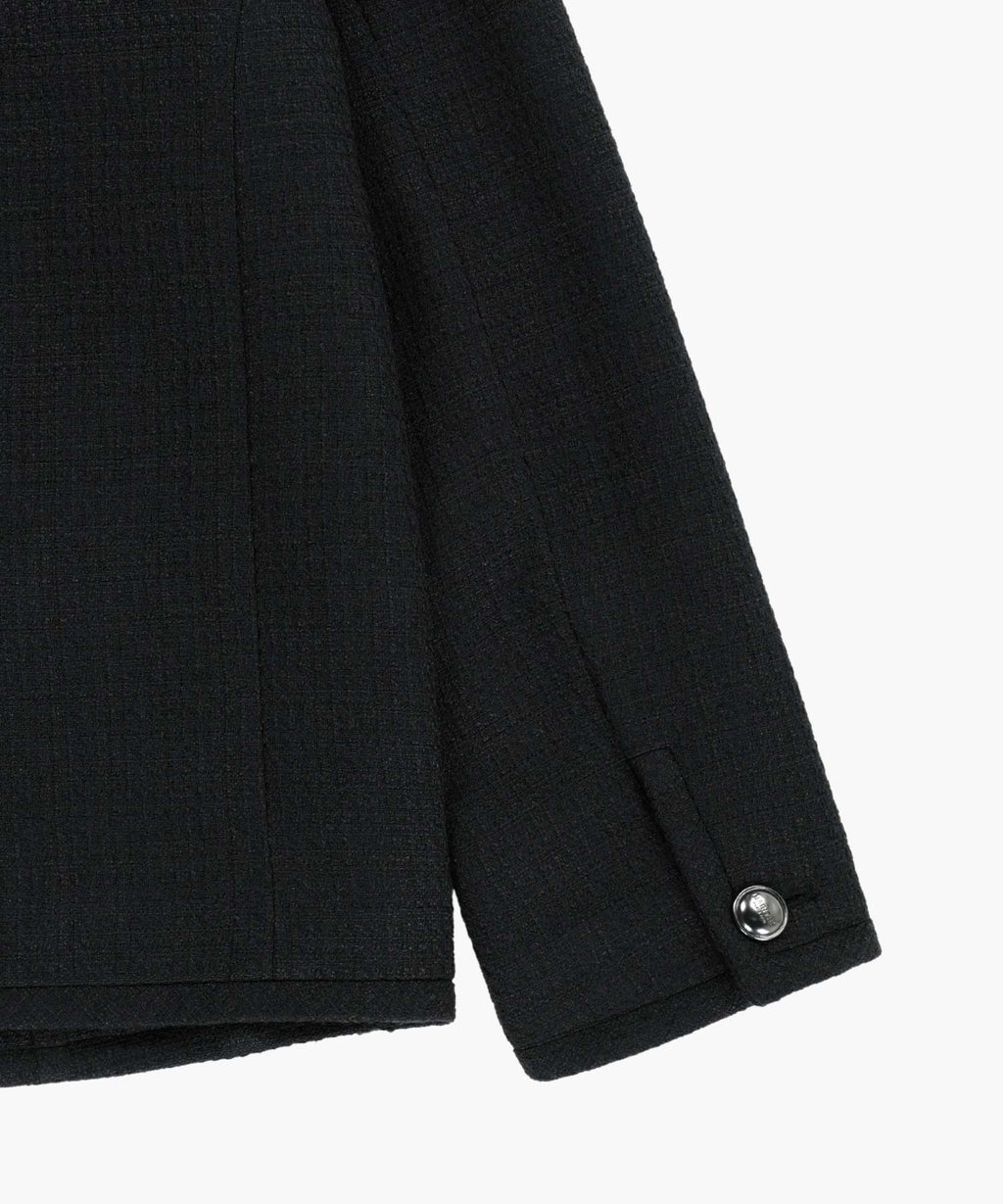 Marithe & Francois Girbaud - Tweed Round Neck Jacket (Black) product image 12 | TRAB K-Fashion Australia