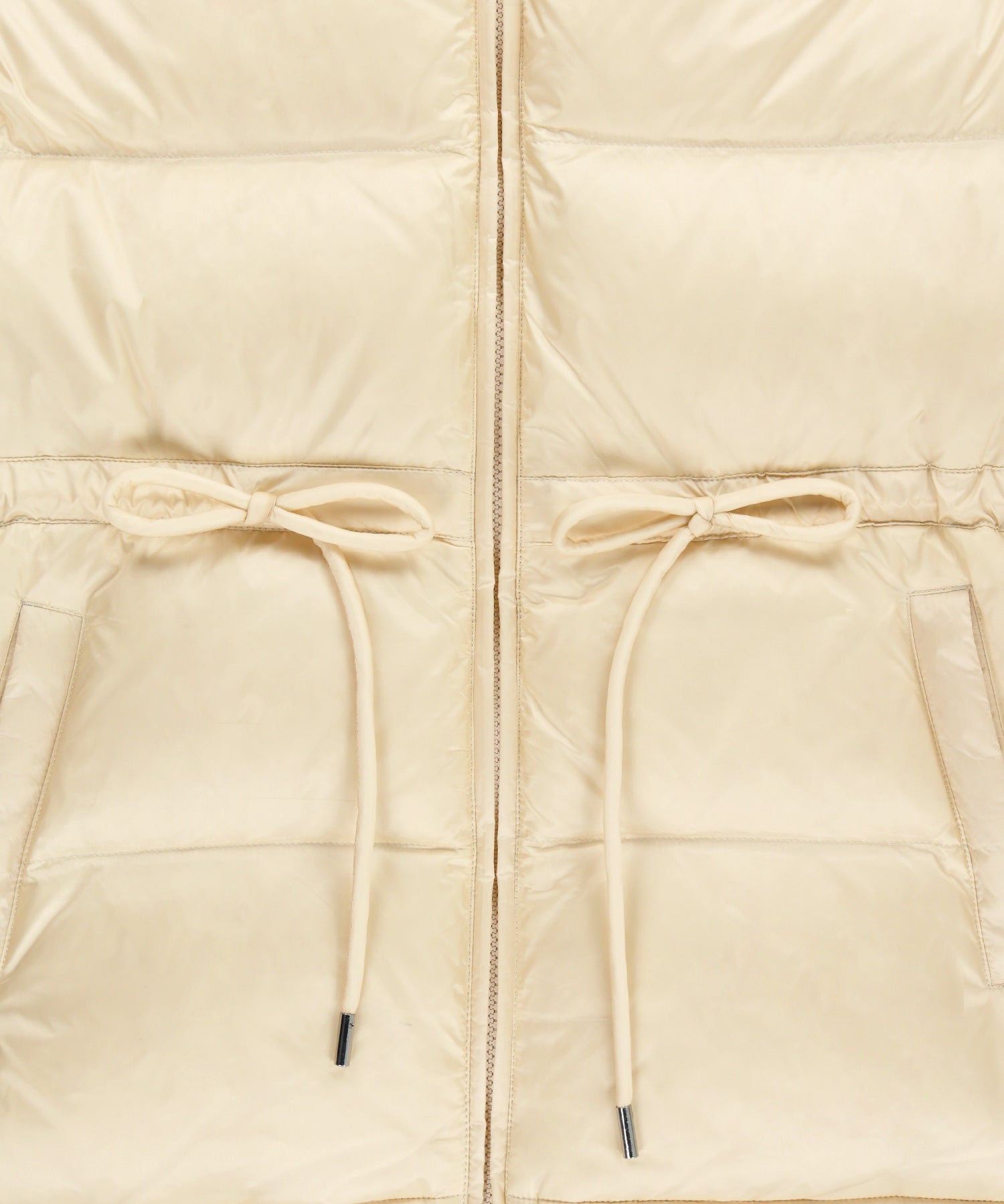 Marithe & Francois Girbaud - Waist String Mid Down Jacket (Light Beige) product image 12 | TRAB K-Fashion Australia