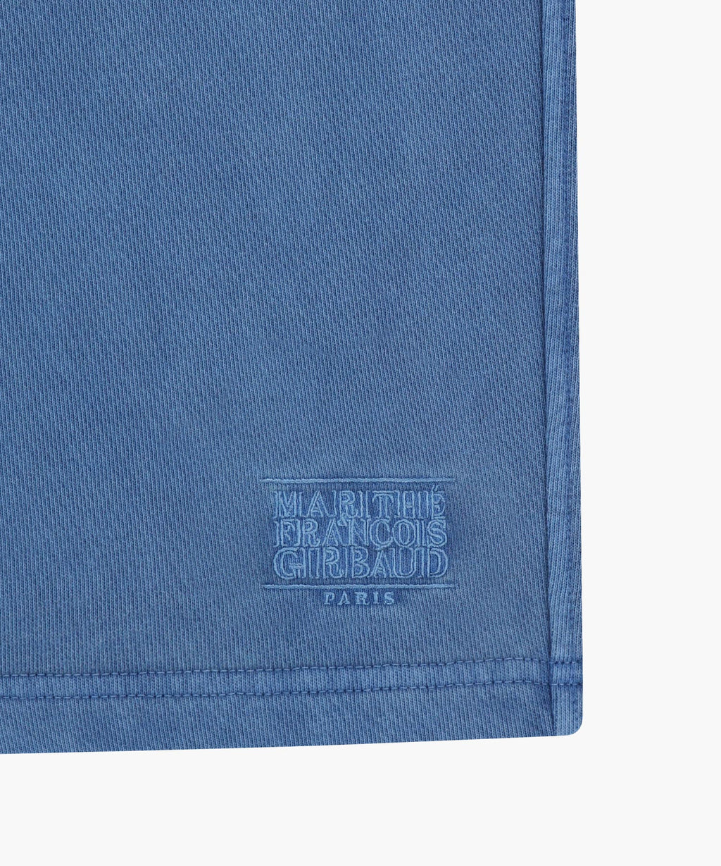 Marithe & Francois Girbaud - Outline Classic Logo Dyeing Bermuda Sweat Shorts (Blue) product image 12 | TRAB K-Fashion Australia