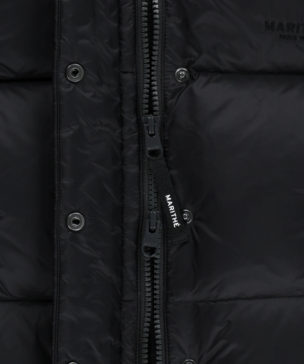 Marithe & Francois Girbaud - Regular Logo Hooded Crop Down Jacket (Black) product image 12 | TRAB K-Fashion Australia