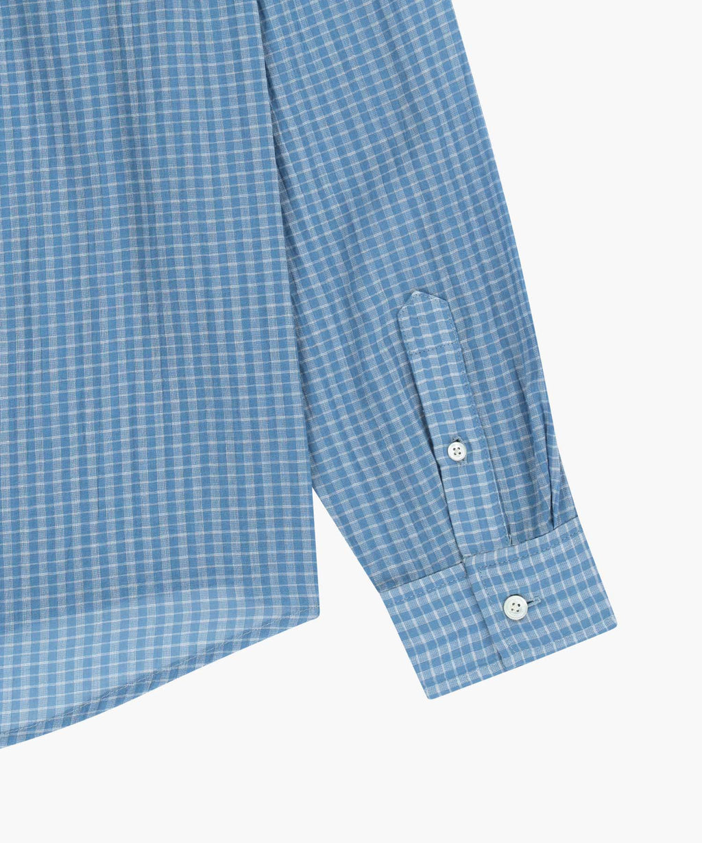 Marithe & Francois Girbaud - Pattern Sheer Shirt (Blue) product image 12 | TRAB K-Fashion Australia