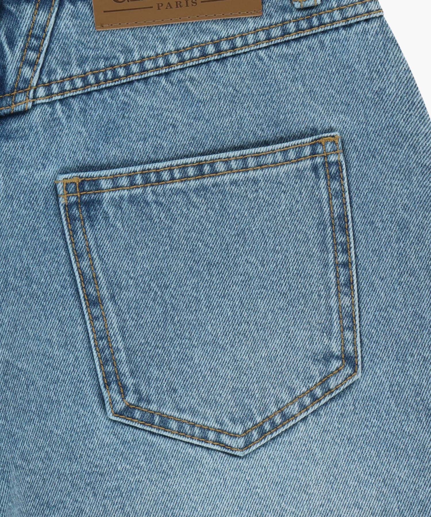 Marithe & Francois Girbaud - Raw Edge Washed Denim Shorts (Light Blue) product image 13 | TRAB K-Fashion Australia