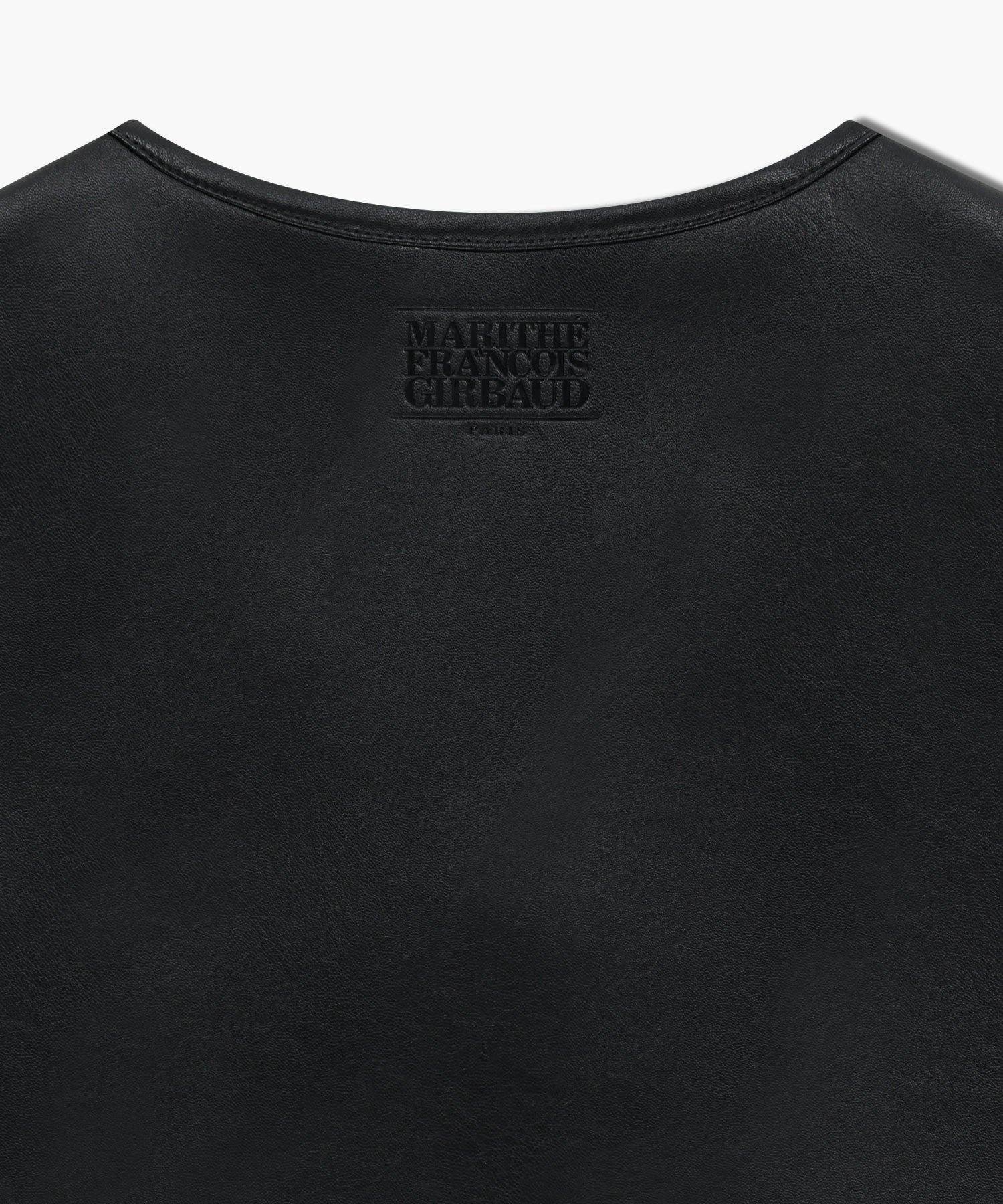 Marithe & Francois Girbaud - Faux Leather Mustang Crop Vest (Black) product image 12 | TRAB K-Fashion Australia