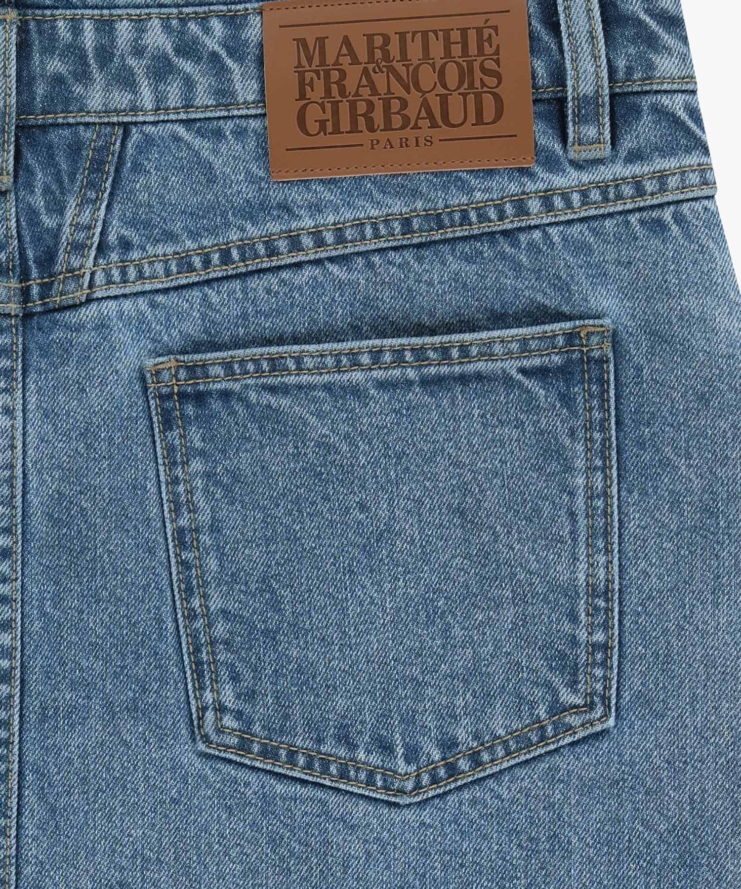 Marithe & Francois Girbaud - Denim Overall Midi Skirt (Blue) product image 12 | TRAB K-Fashion Australia