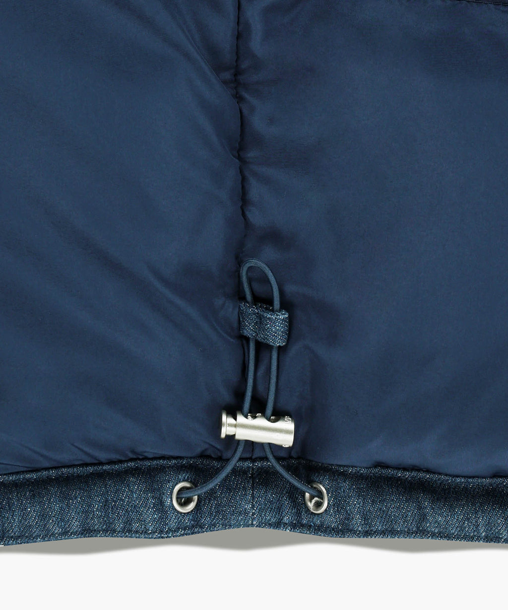 Marithe & Francois Girbaud - Classic Logo Denim Down Jacket (Dark Blue) product image 16 | TRAB K-Fashion Australia