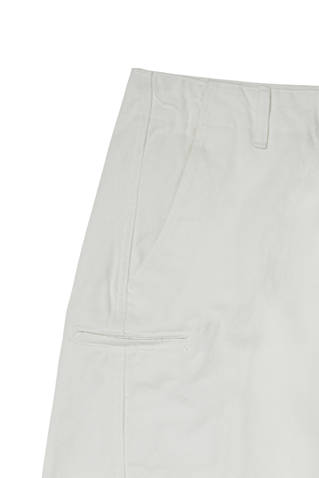 Deinet - Deinet Curved Denim Pants (White) product image 4 | TRAB K-Fashion Australia