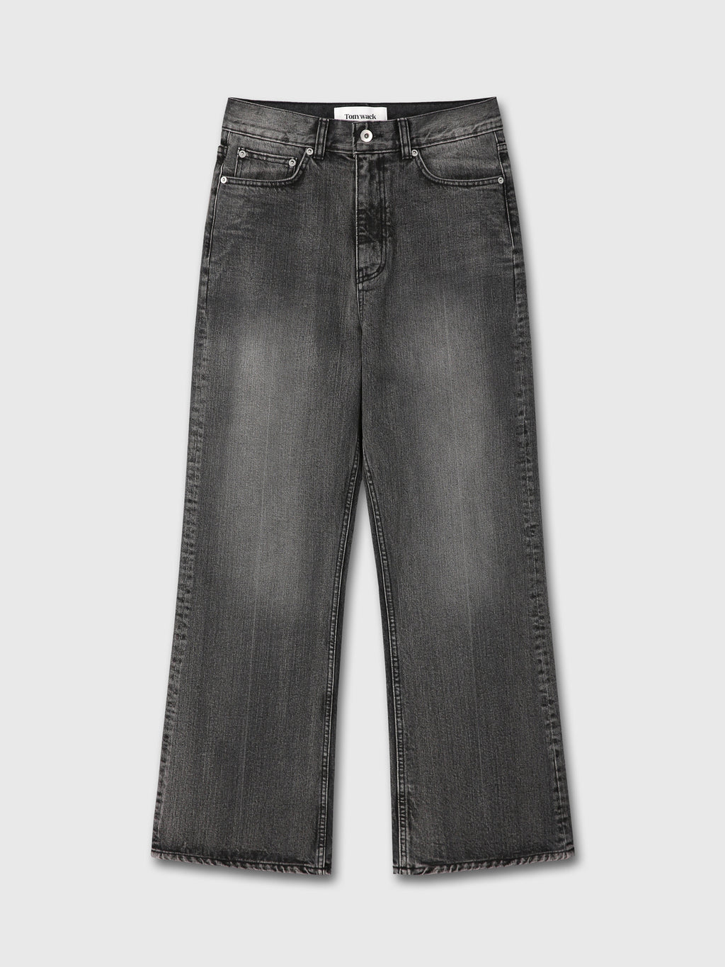 Tonywack - Loose Flared-Leg Denim Jeans (Washed Black) product image 6 | TRAB K-Fashion Australia