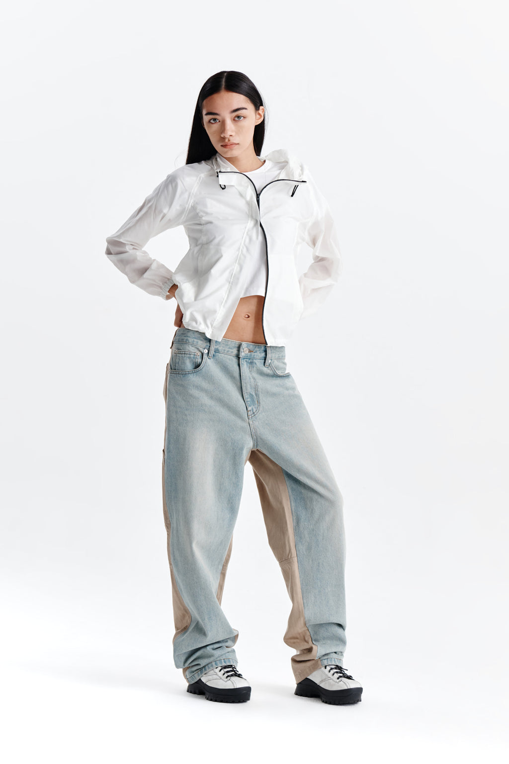 Matin Kim - Light Hoody Windbreaker (White) product image 9 | TRAB K-Fashion Australia