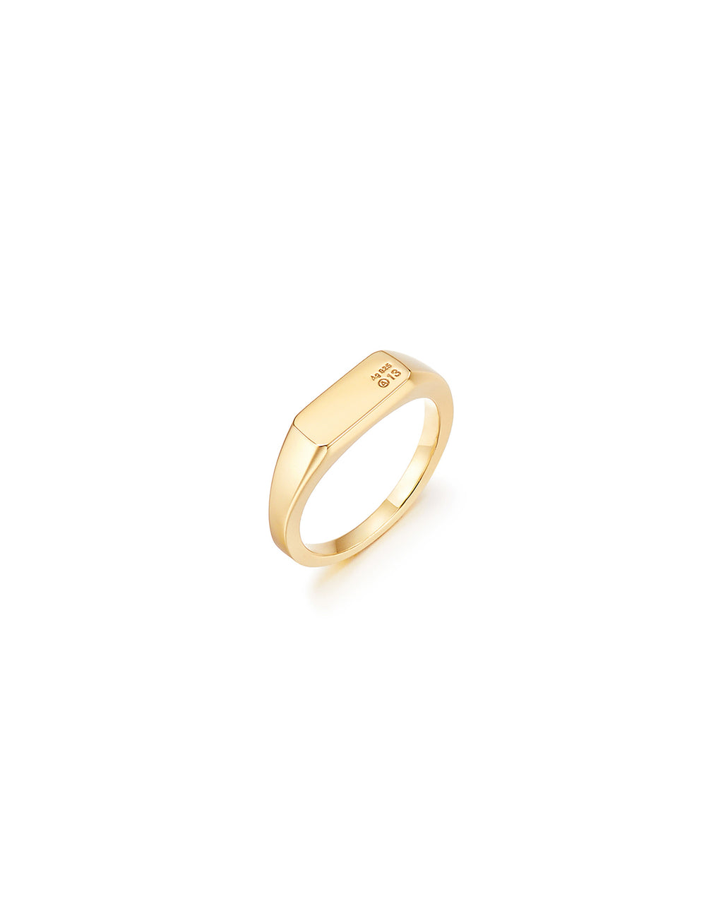 Numbering - A13 Slim Signet Ring #7401 product image 6 | TRAB K-Fashion Australia