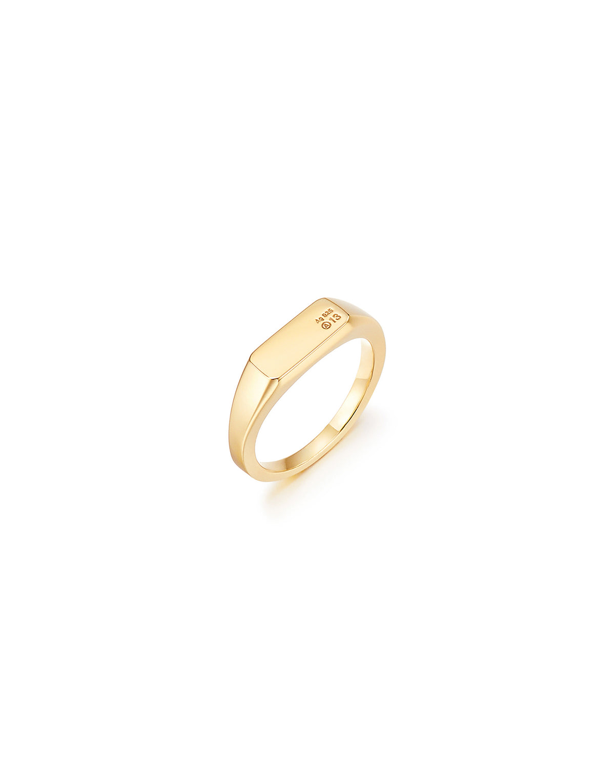 Numbering - A13 Slim Signet Ring #7401 product image 6 | TRAB K-Fashion Australia