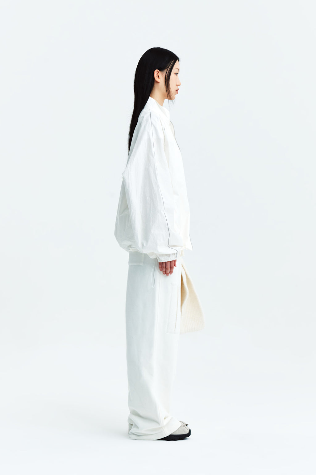 Matin Kim - Matin Kim Logo Coating Jumper (Ivory) product image 7 | TRAB K-Fashion Australia