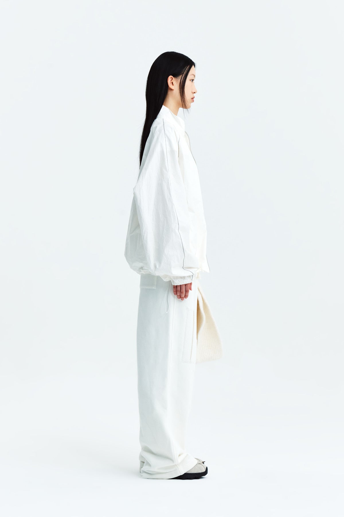 Matin Kim - Matin Kim Logo Coating Jumper (Ivory) product image 7 | TRAB K-Fashion Australia