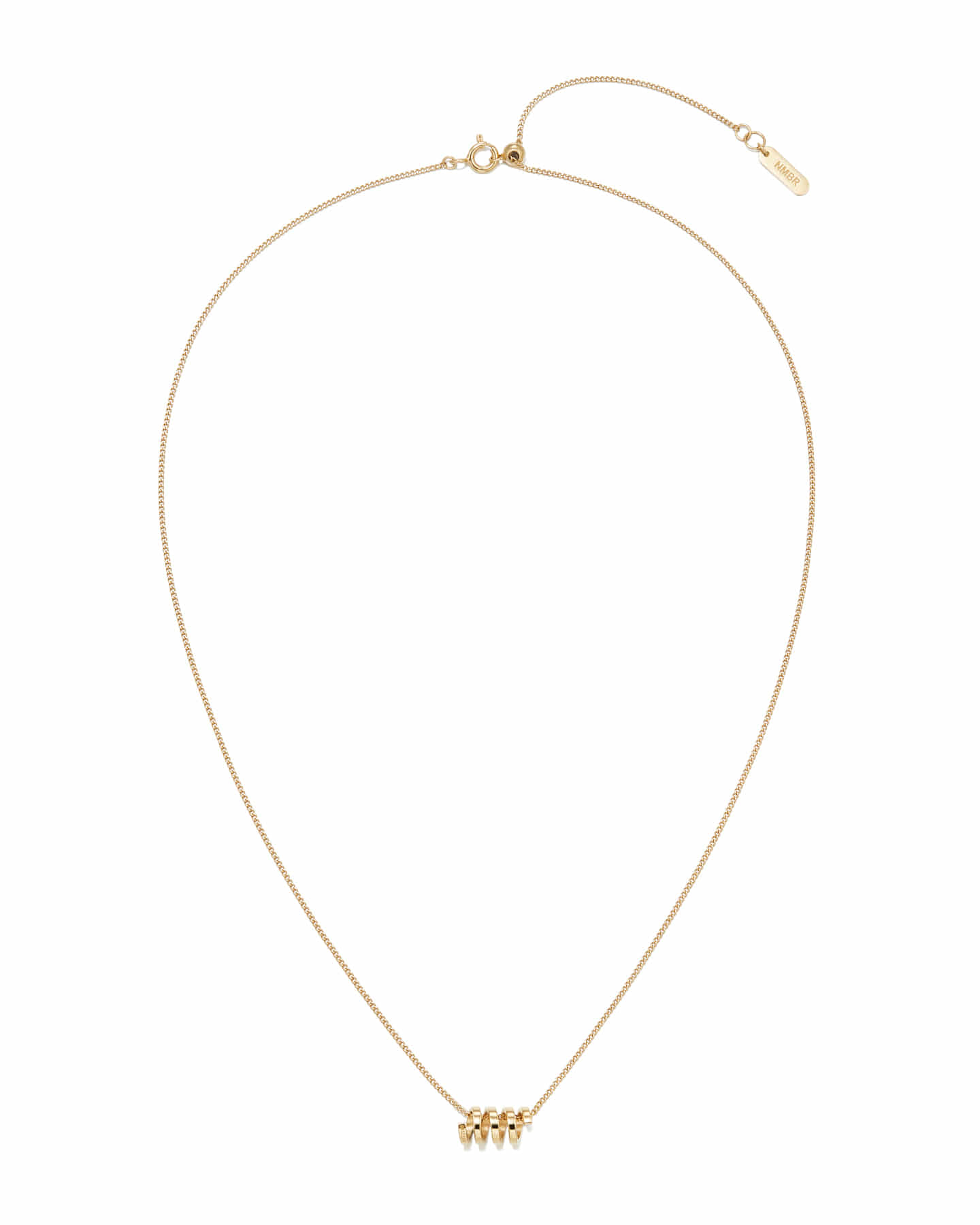 Numbering - Flat Coil Pendant Necklace #4809 product image 4 | TRAB K-Fashion Australia