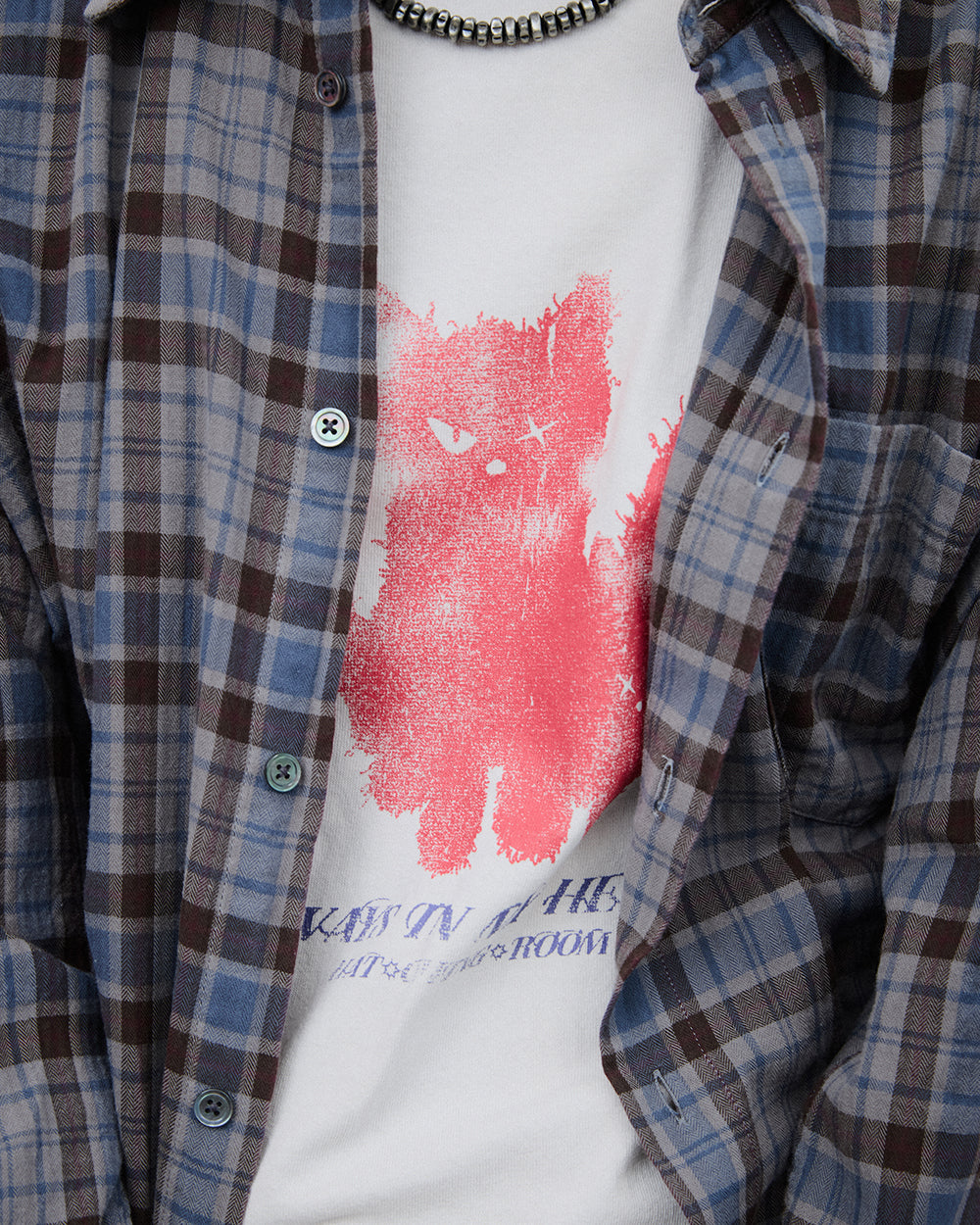 Hatchingroom - VTG Ghost Cat Tee Washed (Dust) product image 6 | TRAB K-Fashion Australia