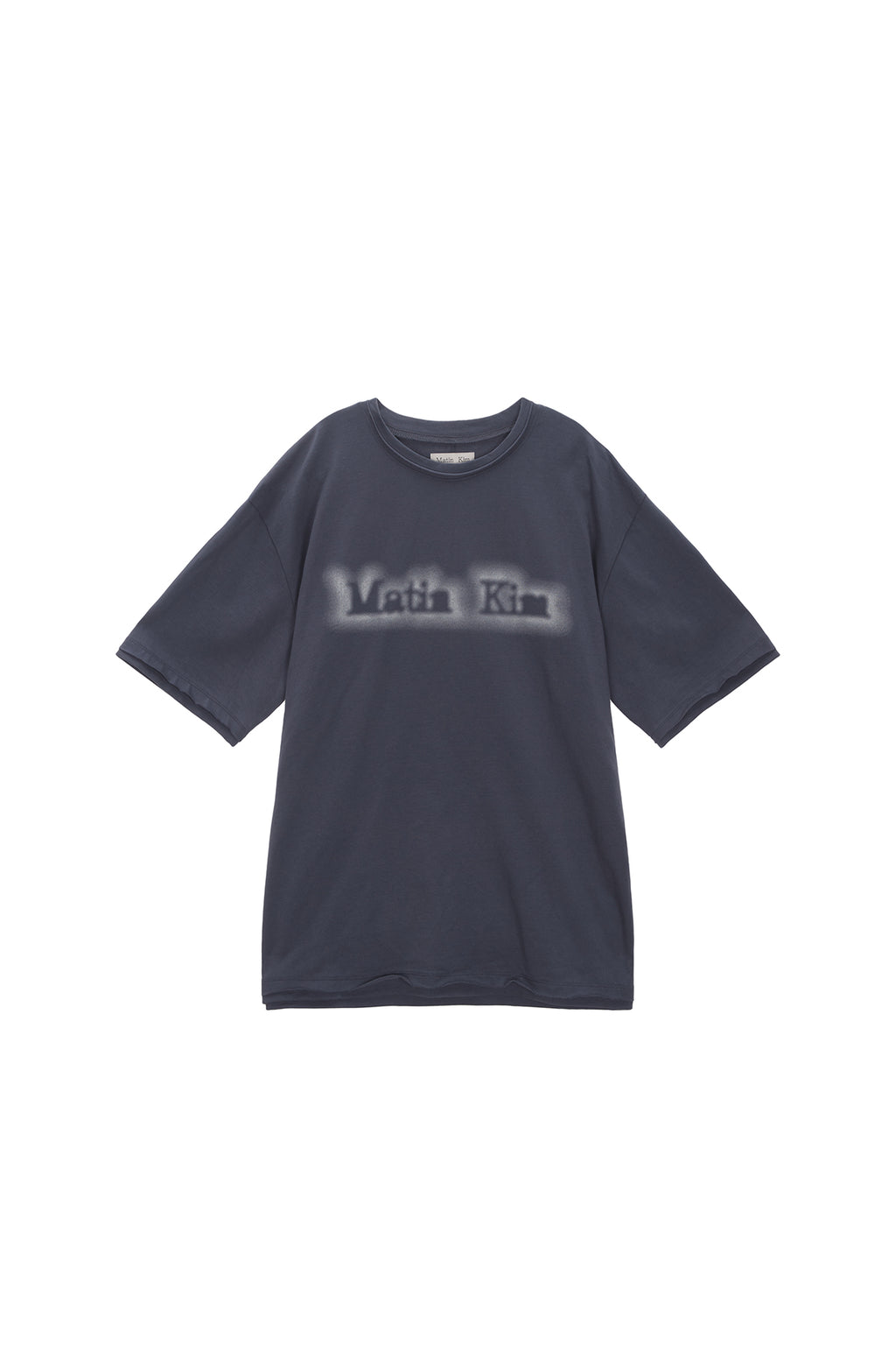 Matin Kim - Matin Shade Logo Top (Smoke Blue) product image 1 | TRAB K-Fashion Australia