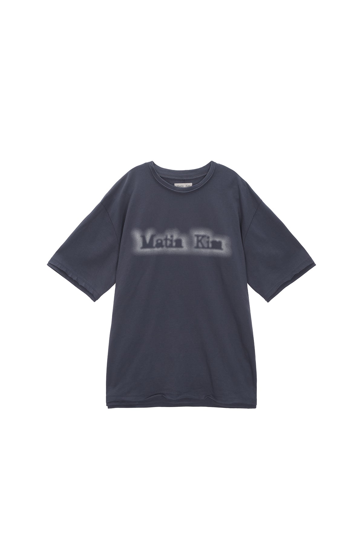 Matin Kim - Matin Shade Logo Top (Smoke Blue) product image 1 | TRAB K-Fashion Australia