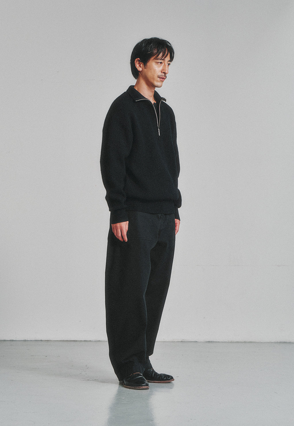 Art if acts - Curved Fatigue Trousers (Black) product image 3 | TRAB K-Fashion Australia