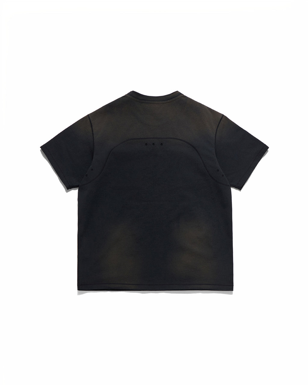 Eastlogue - Cover Stitch Half T-shirts (Black) product image 2 | TRAB K-Fashion Australia