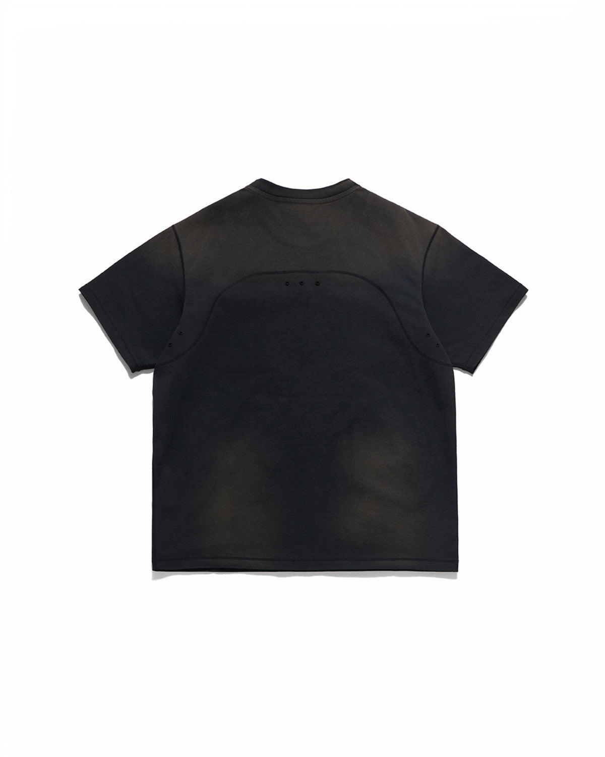 Eastlogue - Cover Stitch Half T-shirts (Black) product image 2 | TRAB K-Fashion Australia