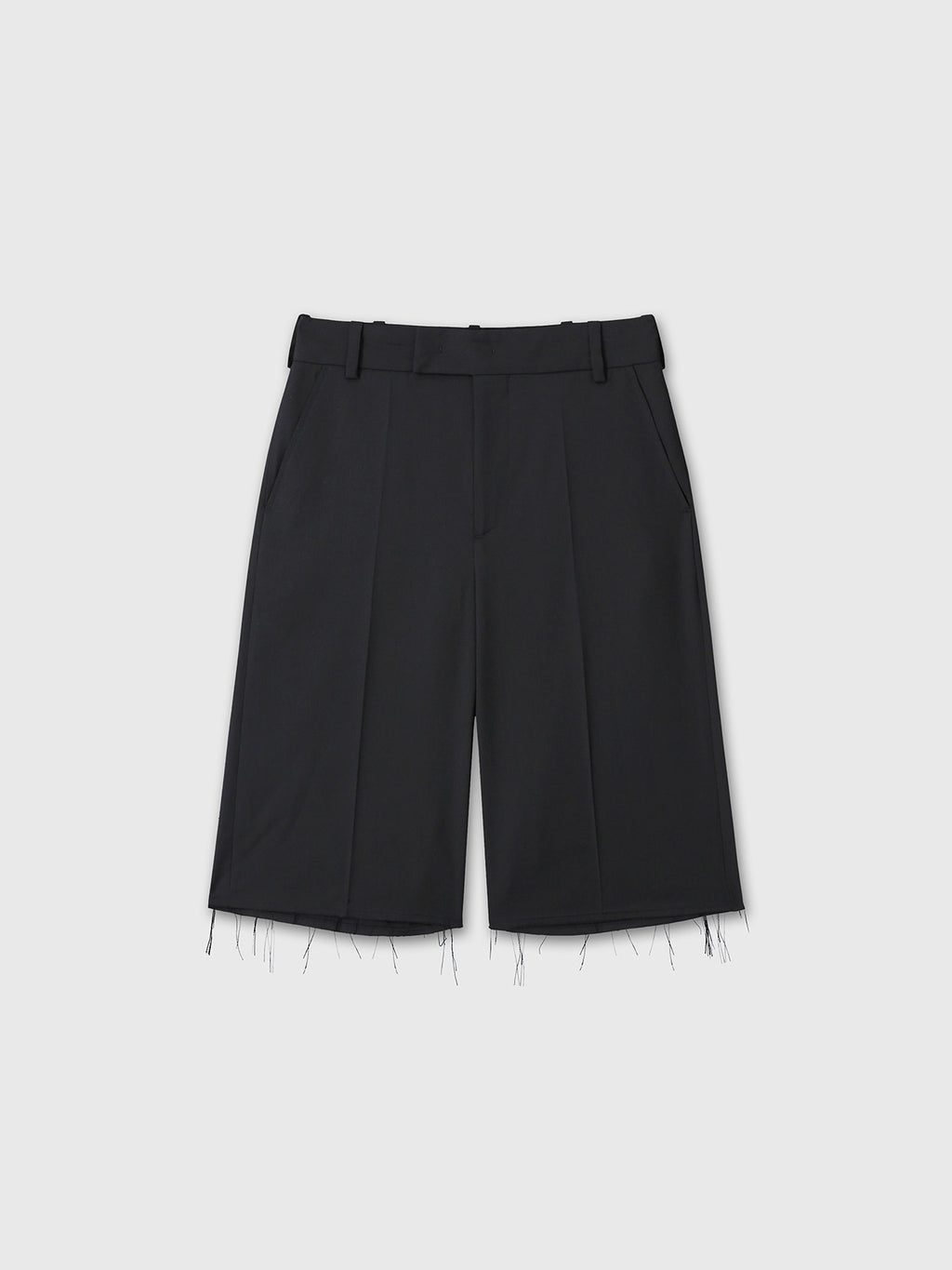 Tonywack - Raw-Cut Wool Tailored Bermuda Shorts (Black) product image 7 | TRAB K-Fashion Australia
