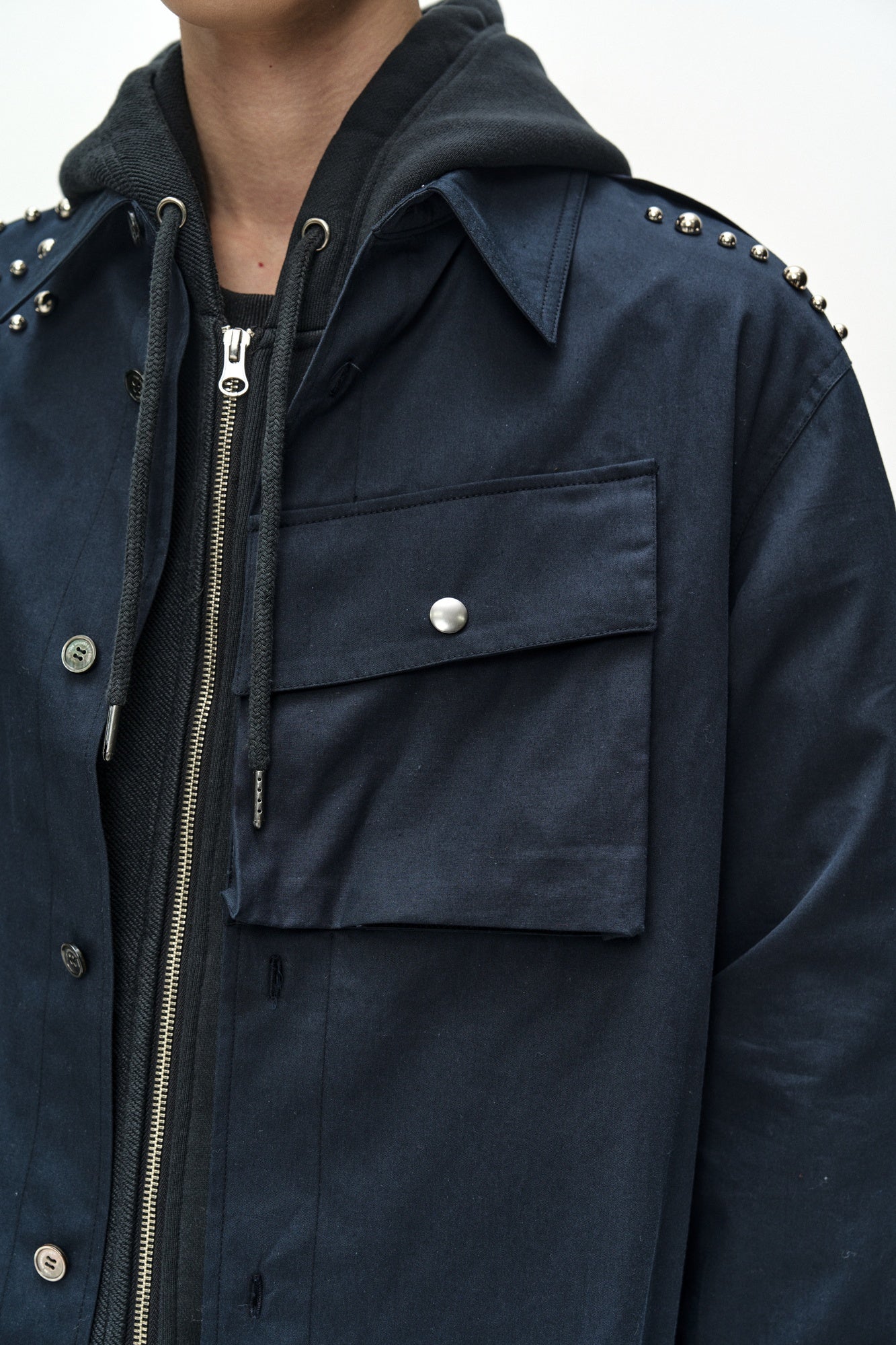 Andersson Bell - Roghen Studded Shirt (dark Navy) (Dark Navy) product image 6 | TRAB K-Fashion Australia