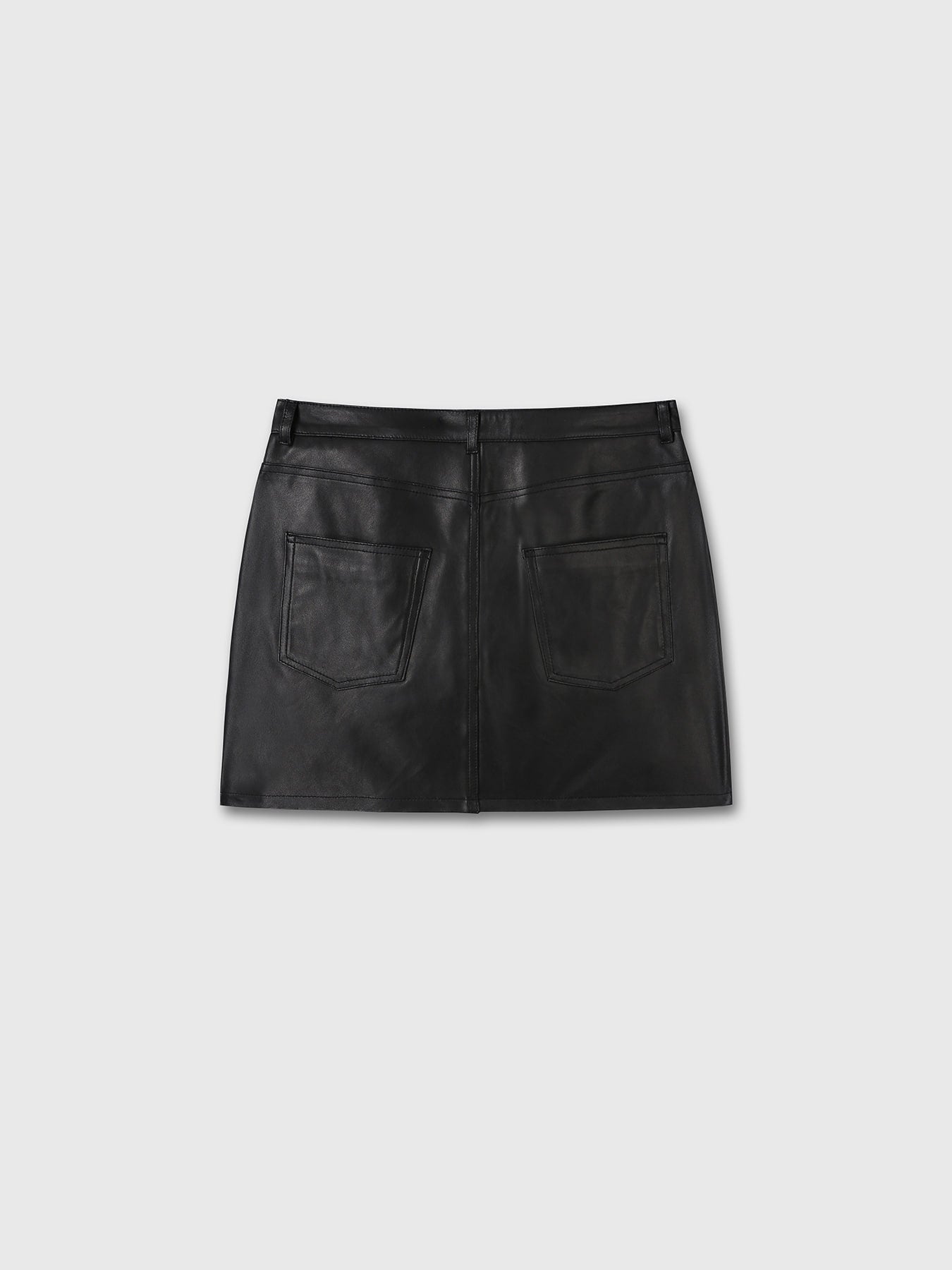 Tonywack - Lamb Leather Mini Skirt (Black) product image 10 | TRAB K-Fashion Australia