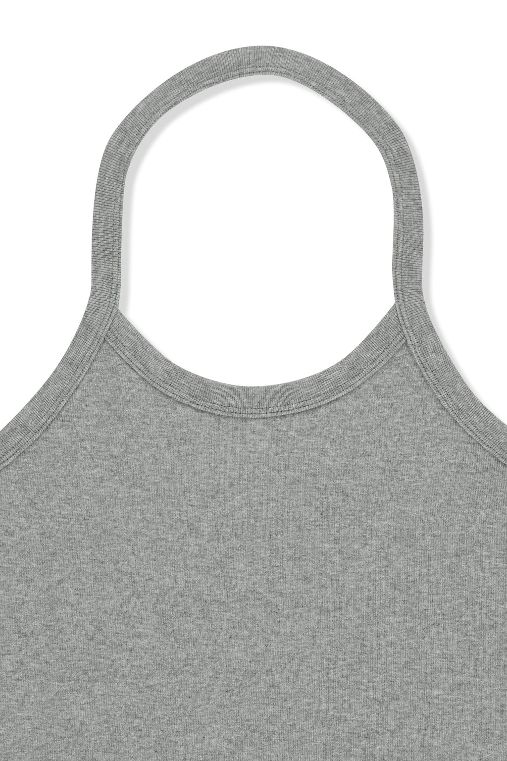 Matin Kim - Label Detail Halter Tank Top (Grey) product image 3 | TRAB K-Fashion Australia