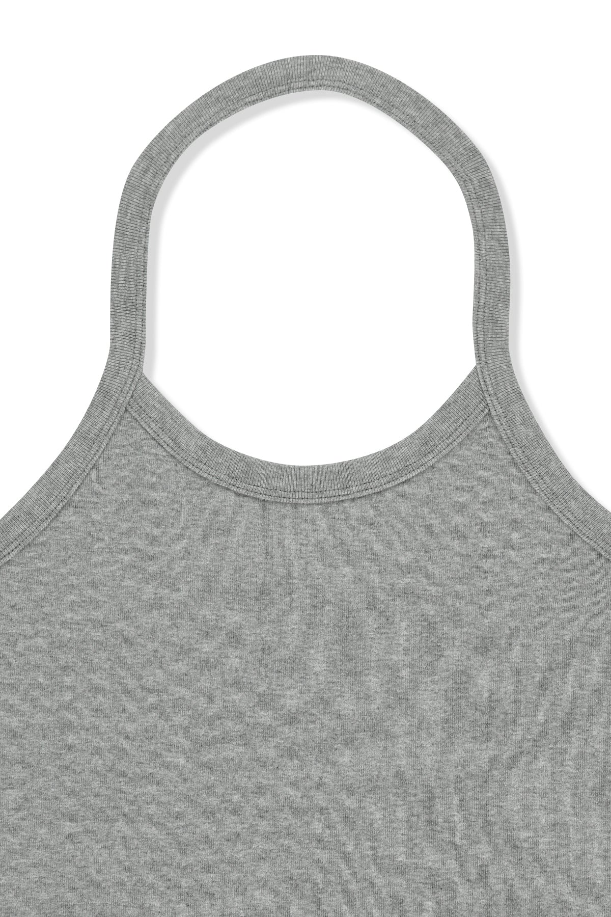 Matin Kim - Label Detail Halter Tank Top (Grey) product image 3 | TRAB K-Fashion Australia