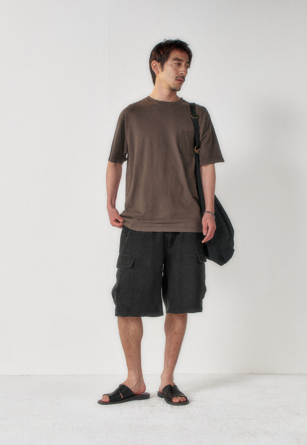 Art if acts - Garment Dyed Slub Pocket T-Shirt (Charcoal) product image 4 | TRAB K-Fashion Australia