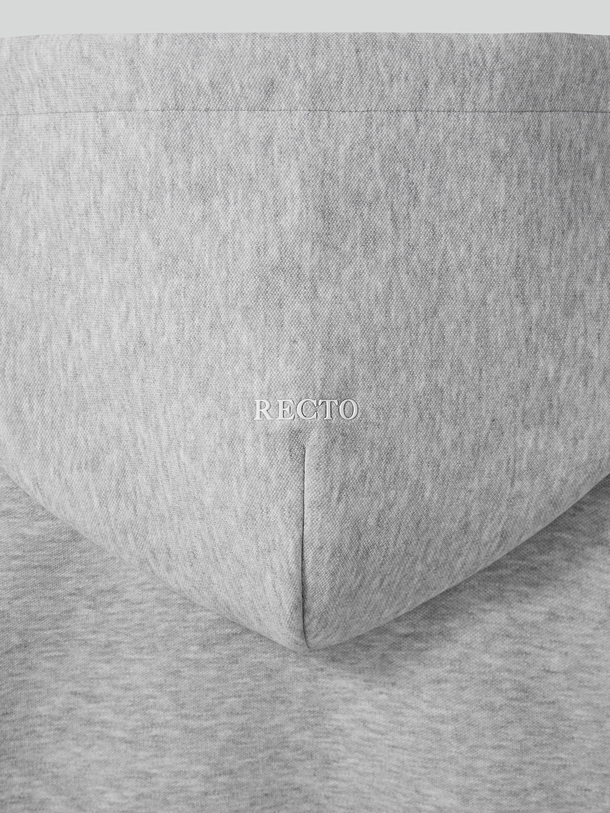 Recto - Logo Detail Hoodie Zip-Up (Melange Grey) product image 4 | TRAB K-Fashion Australia