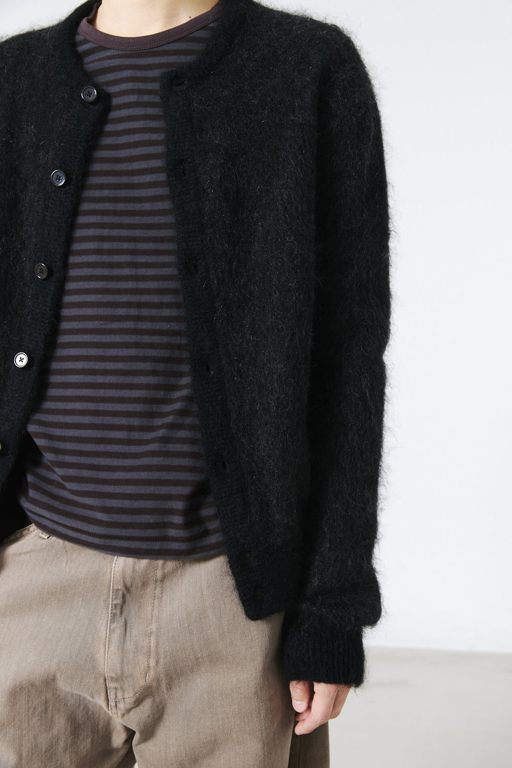Hatchingroom - Hanabi Mohair Cardigan (Black) product image 13 | TRAB K-Fashion Australia
