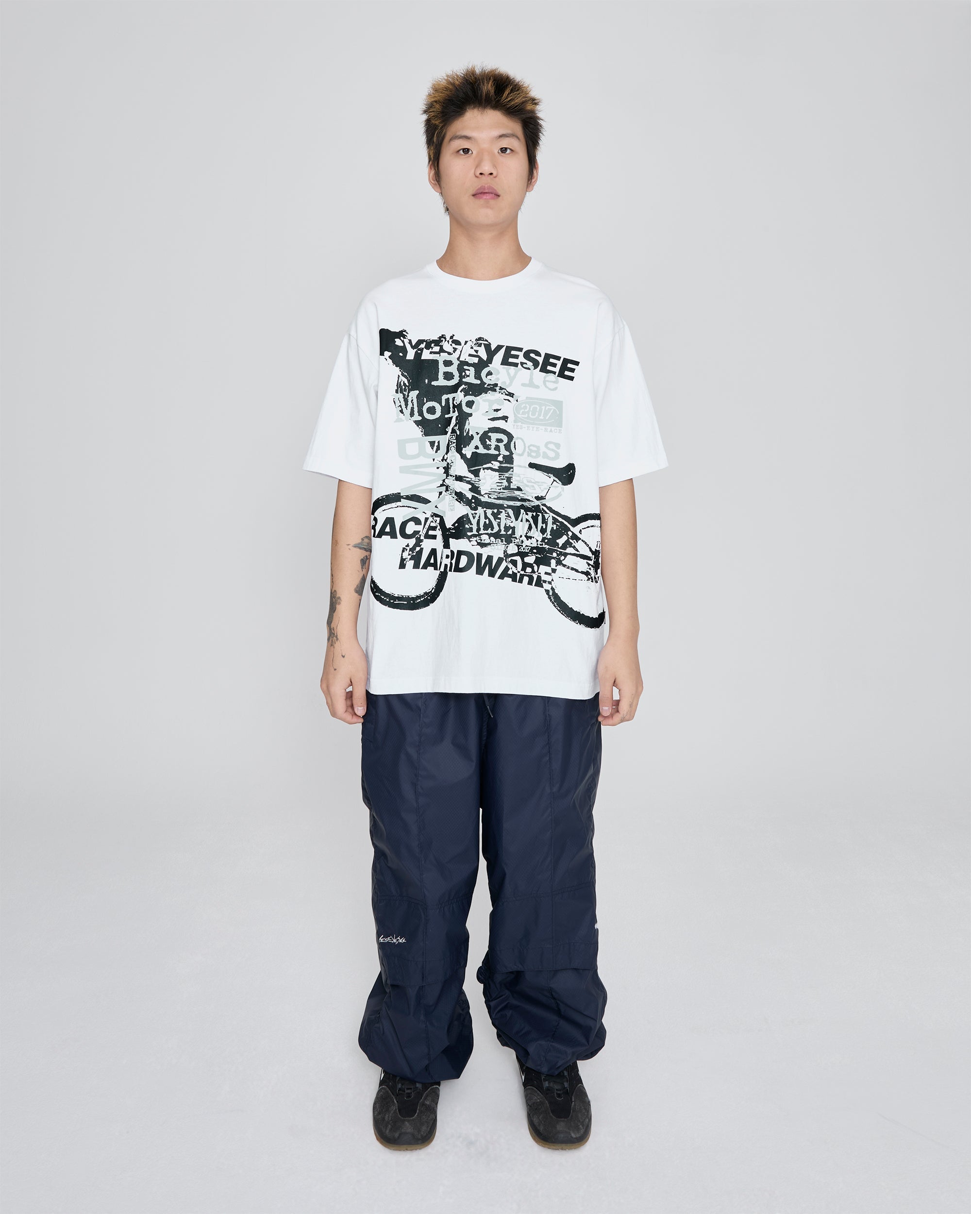 yeseyesee - Y.E.S BMX Tee (White) product image 7 | TRAB K-Fashion Australia