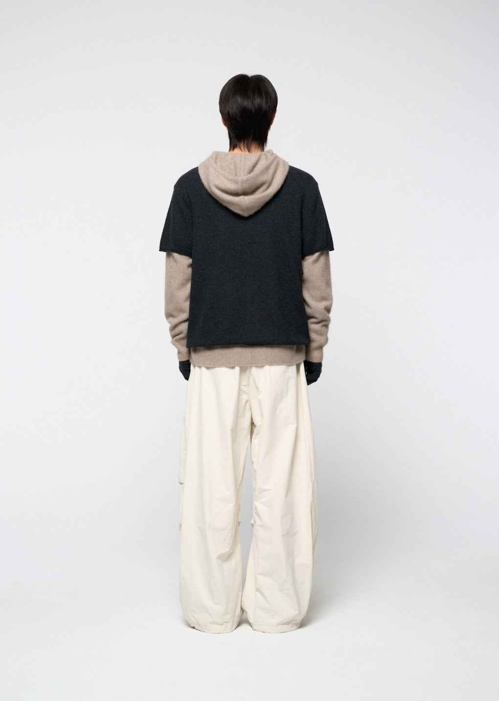 Amomento - Cashmere Easy Half Sleeve Knit (Charcoal) product image 4 | TRAB K-Fashion Australia
