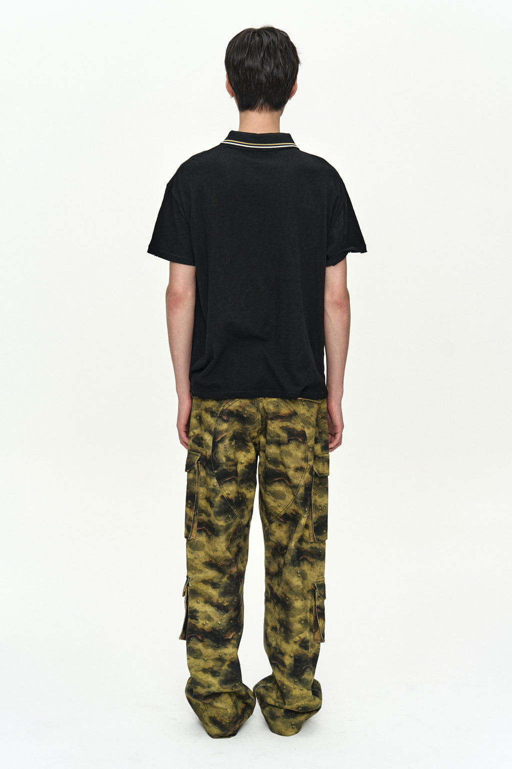 Andersson Bell - Brit Layered Collar T-Shirt (Black) product image 4 | TRAB K-Fashion Australia