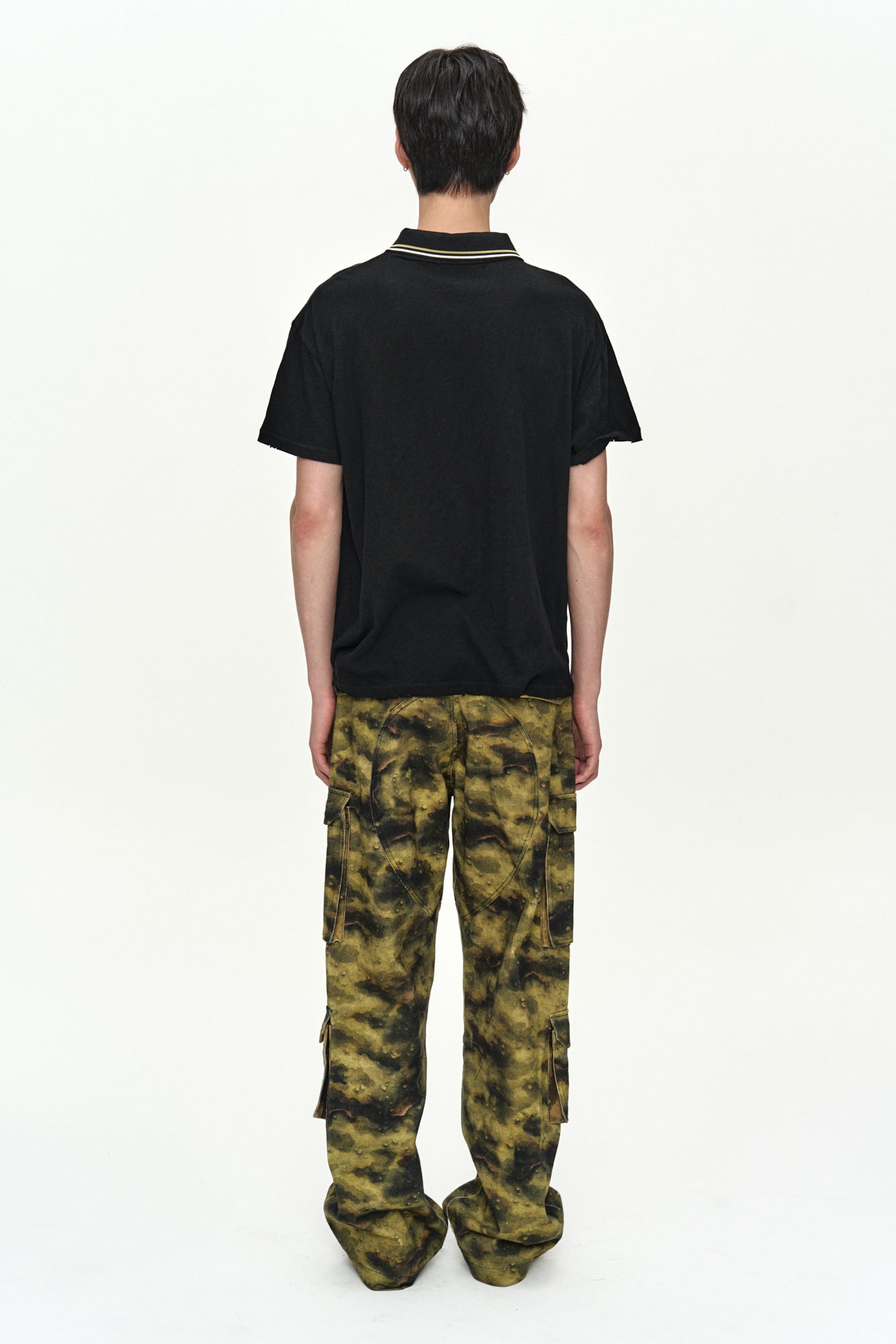 Andersson Bell - Brit Layered Collar T-Shirt (Black) product image 4 | TRAB K-Fashion Australia