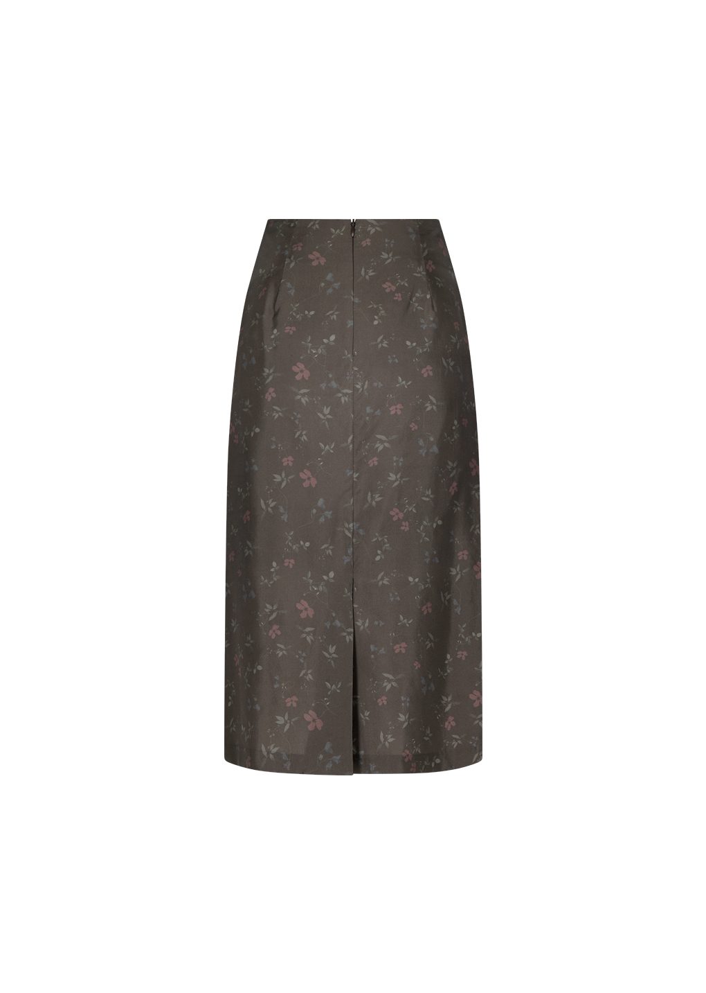 Amomento - Silk floral skirt (Brown) product image 6 | TRAB K-Fashion Australia