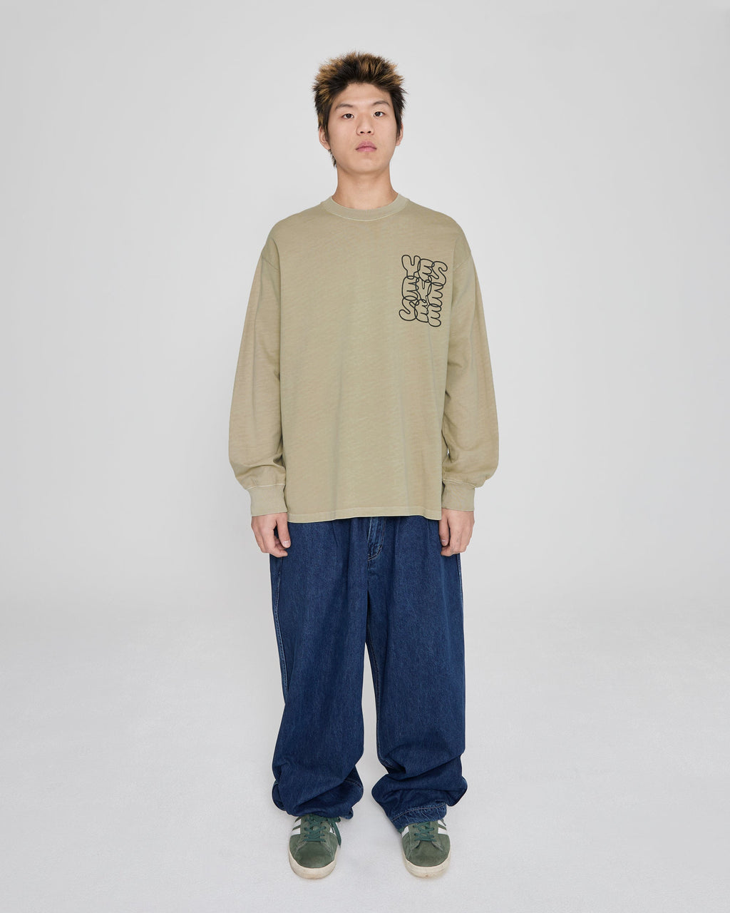 yeseyesee - C-Logo Pigment L/S (Beige) product image 7 | TRAB K-Fashion Australia