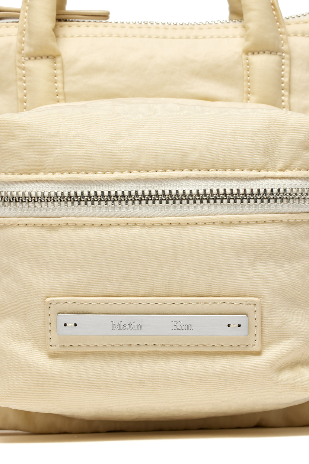Matin Kim - Padded Cargo Two Way Mini Bag (Cream) product image 3 | TRAB K-Fashion Australia