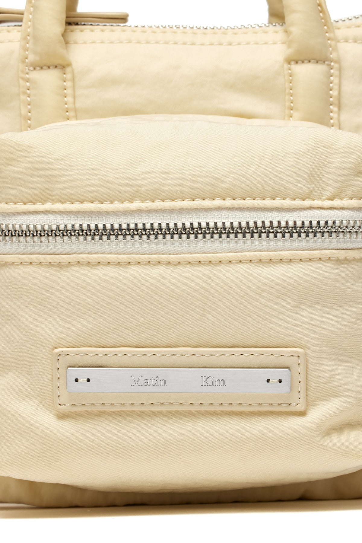 Matin Kim - Padded Cargo Two Way Mini Bag (Cream) product image 3 | TRAB K-Fashion Australia