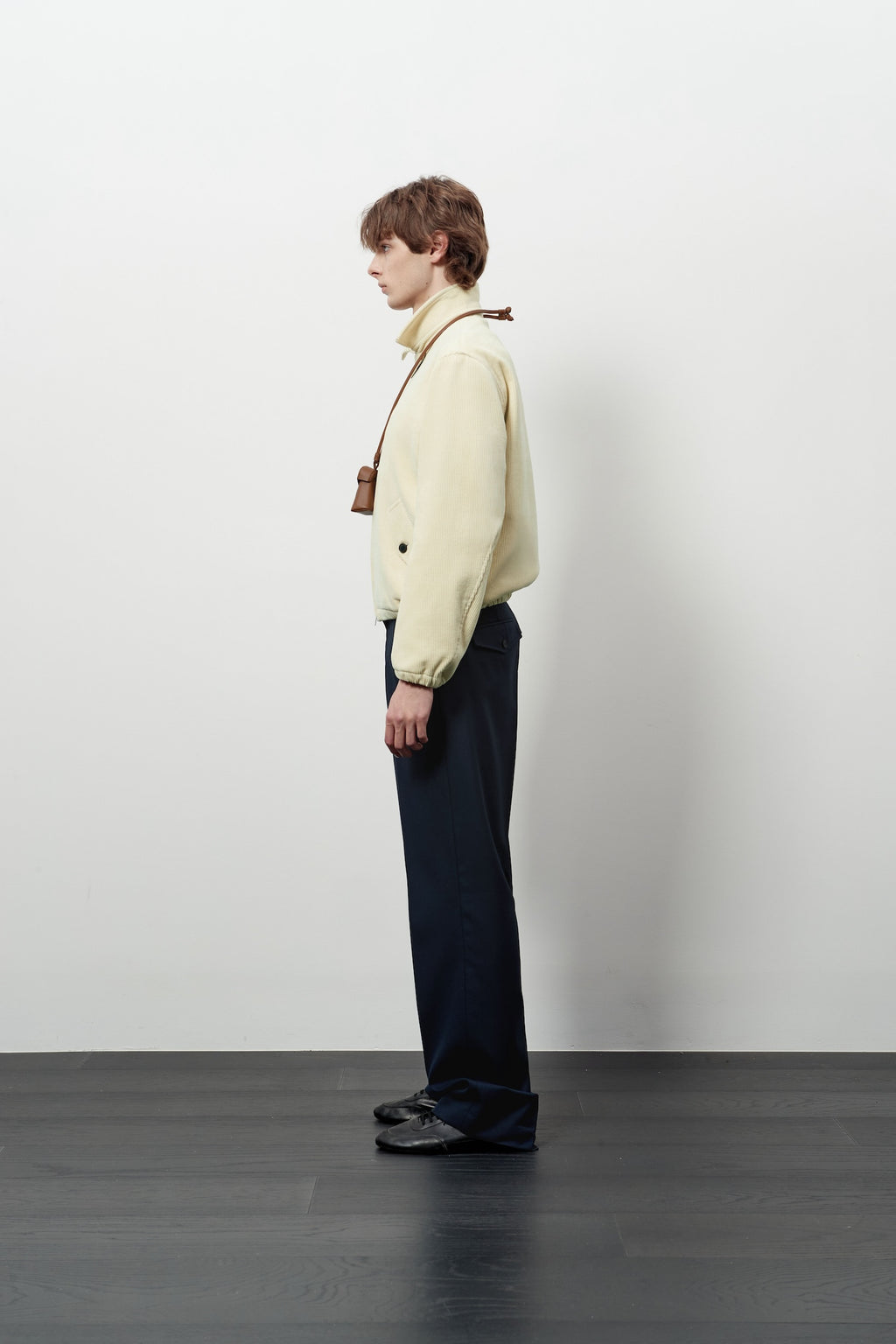 STU - Strap Corduroy Jacket (Ivory) product image 3 | TRAB K-Fashion Australia