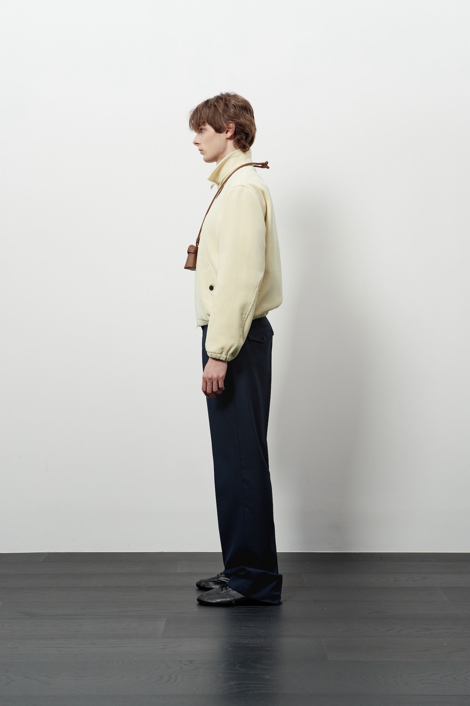 STU - Strap Corduroy Jacket (Ivory) product image 3 | TRAB K-Fashion Australia